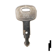 Precut Tractor Key | Kubota | EQ-56, 459A Equipment Key Cosmic Keys