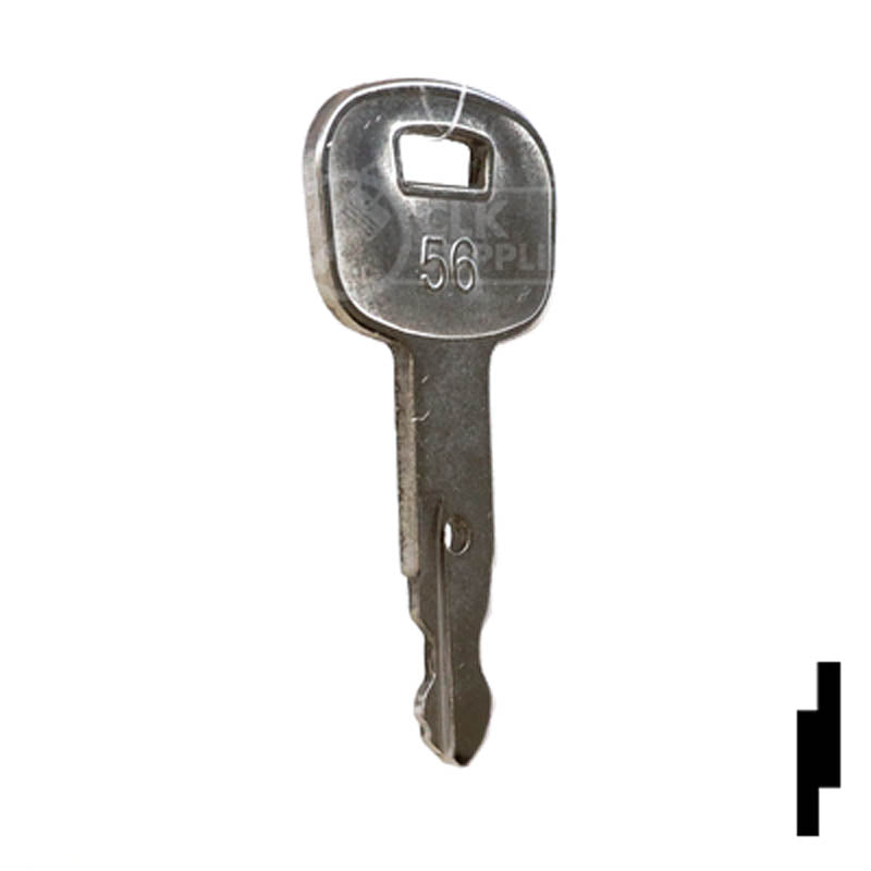Precut Tractor Key | Kubota | EQ-56, 459A Equipment Key Cosmic Keys