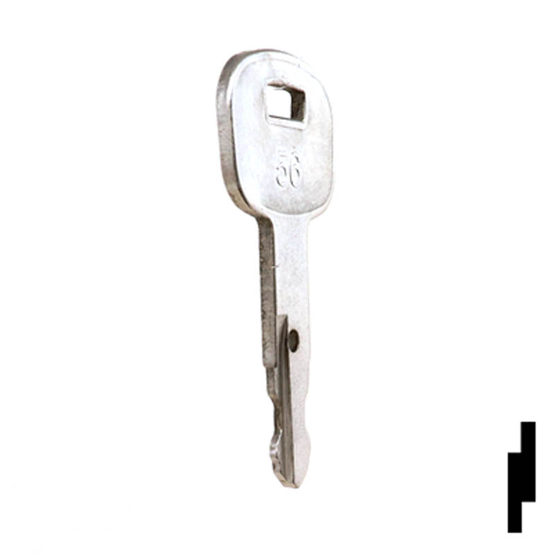 Precut Tractor Key | Kubota | EQ-56, 459A Equipment Key Cosmic Keys