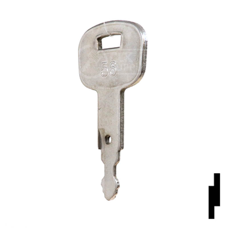 Precut Tractor Key | Kubota | EQ-56, 459A Equipment Key Cosmic Keys