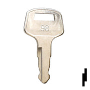 Precut Tractor Key | Kubota | EQ-98 Equipment Key Cosmic Keys