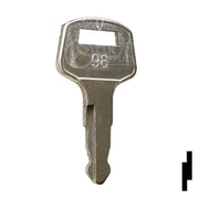 Precut Tractor Key | Kubota | EQ-98 Equipment Key Cosmic Keys