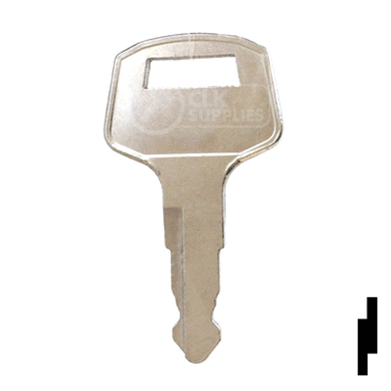 Precut Tractor Key | Kubota | EQ-98 Equipment Key Cosmic Keys