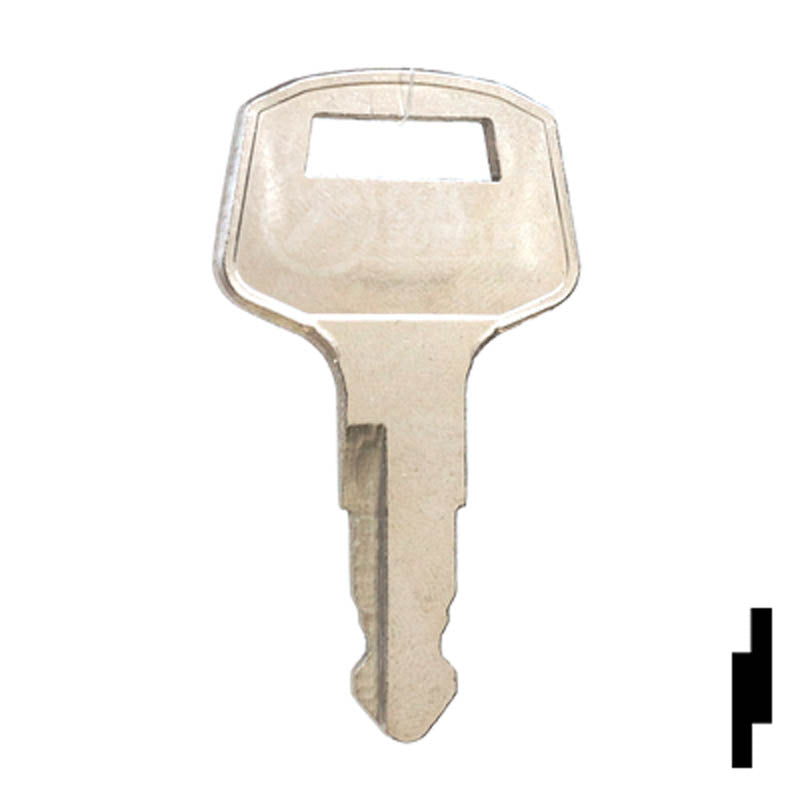 Precut Tractor Key | Kubota | EQ-98 Equipment Key Cosmic Keys