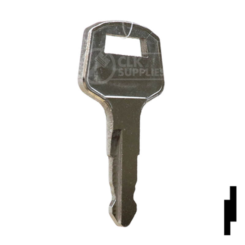 Precut Tractor Key | Kubota | EQ-98 Equipment Key Cosmic Keys