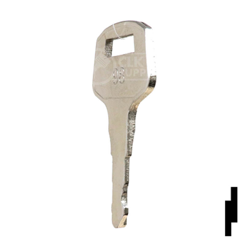 Precut Tractor Key | Kubota | EQ-98 Equipment Key Cosmic Keys
