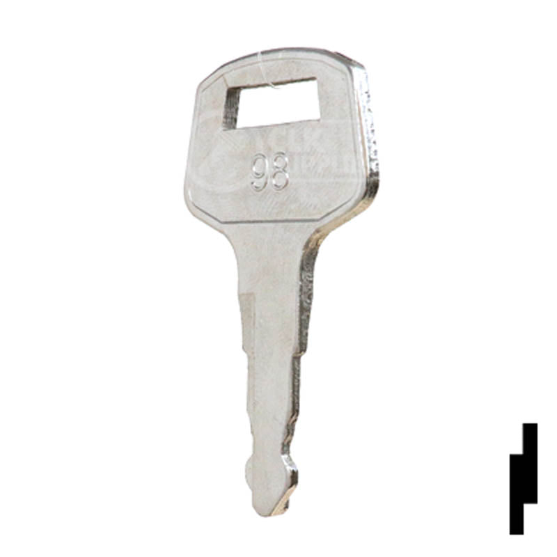 Precut Tractor Key | Kubota | EQ-98 Equipment Key Cosmic Keys