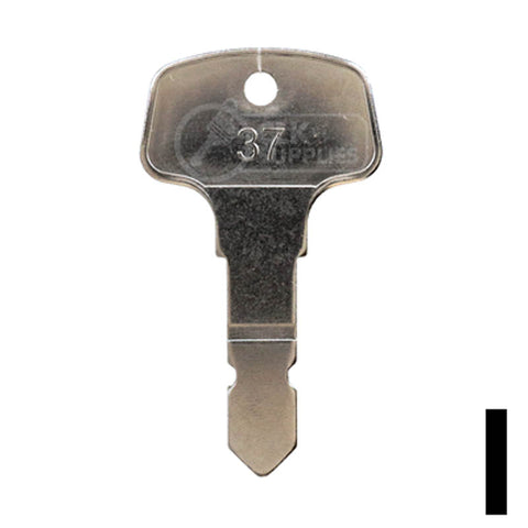 Precut Tractor Key | Kubota, Volvo | EQ-37, 15248-63700