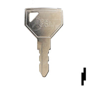 Precut Tractor Key | Yanmar, John Deere | EQ-58, 52160 Equipment Key Cosmic Keys