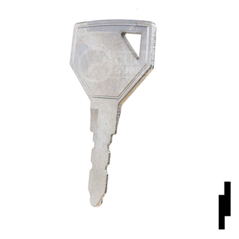 Precut Tractor Key | Yanmar, John Deere | EQ-58, 52160 Equipment Key Cosmic Keys