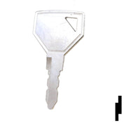 Precut Tractor Key | Yanmar, John Deere | EQ-58, 52160 Equipment Key Cosmic Keys
