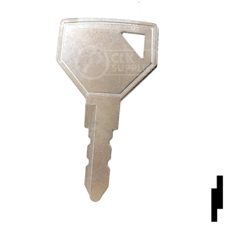 Precut Tractor Key | Yanmar, John Deere | EQ-58, 52160 Equipment Key Cosmic Keys