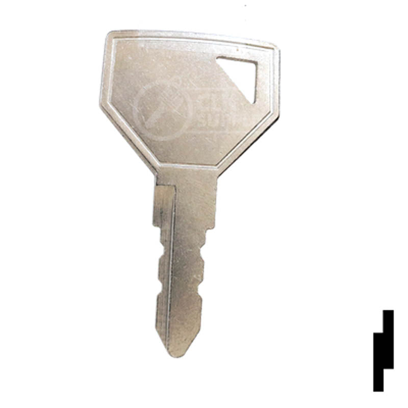 Precut Tractor Key | Yanmar, John Deere | EQ-58, 52160 Equipment Key Cosmic Keys