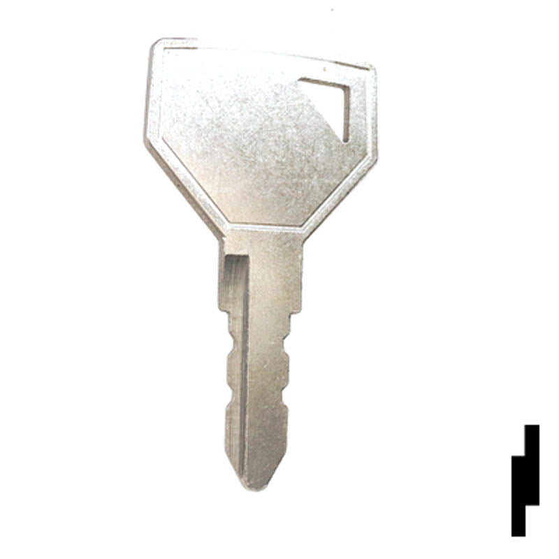 Precut Tractor Key | Yanmar, John Deere | EQ-58, 52160 Equipment Key Cosmic Keys