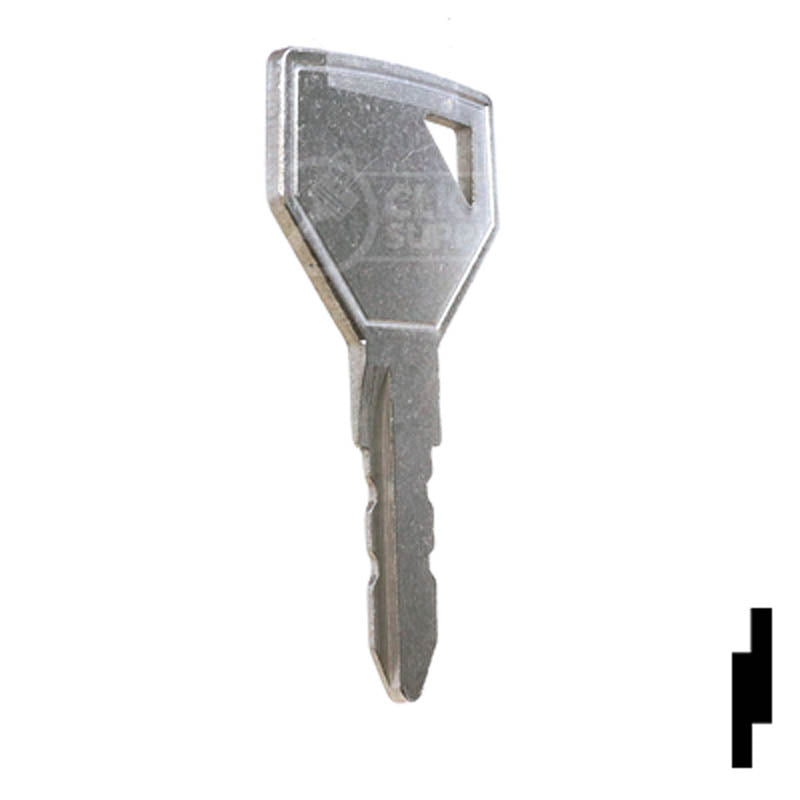Precut Tractor Key | Yanmar, John Deere | EQ-58, 52160 Equipment Key Cosmic Keys