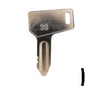 Precut Tractor Key | Yanmar, Takeuchi | EQ-38, 933110-00301 Equipment Key Cosmic Keys