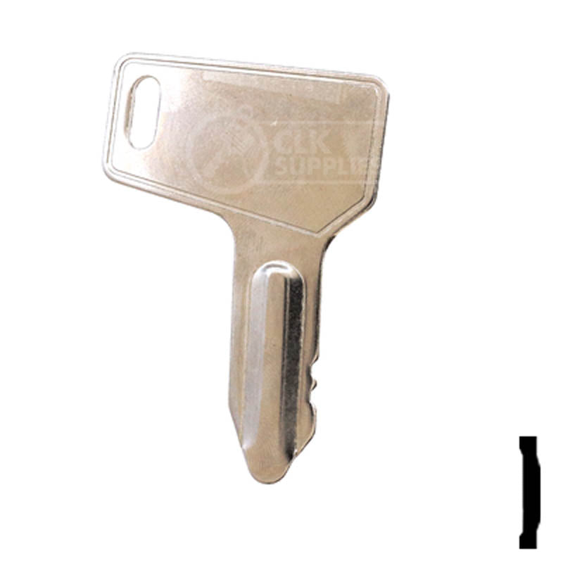 Precut Tractor Key | Yanmar, Takeuchi | EQ-38, 933110-00301 Equipment Key Cosmic Keys