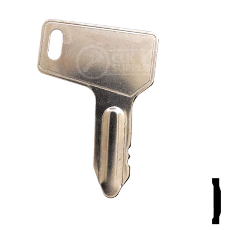Precut Tractor Key | Yanmar, Takeuchi | EQ-38, 933110-00301 Equipment Key Cosmic Keys