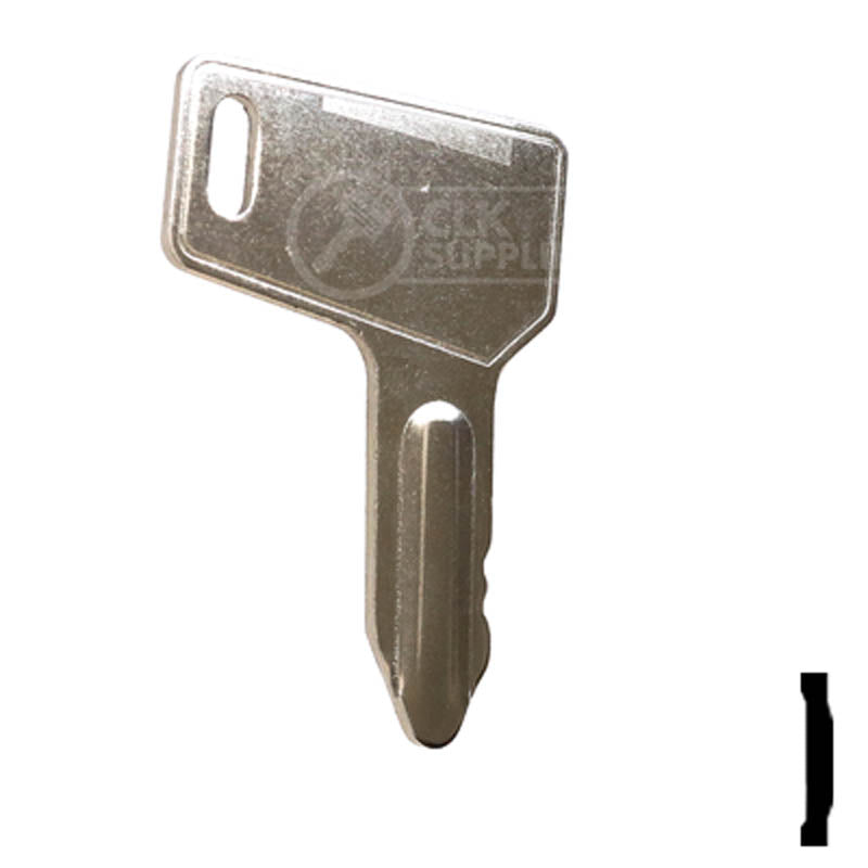 Precut Tractor Key | Yanmar, Takeuchi | EQ-38, 933110-00301 Equipment Key Cosmic Keys