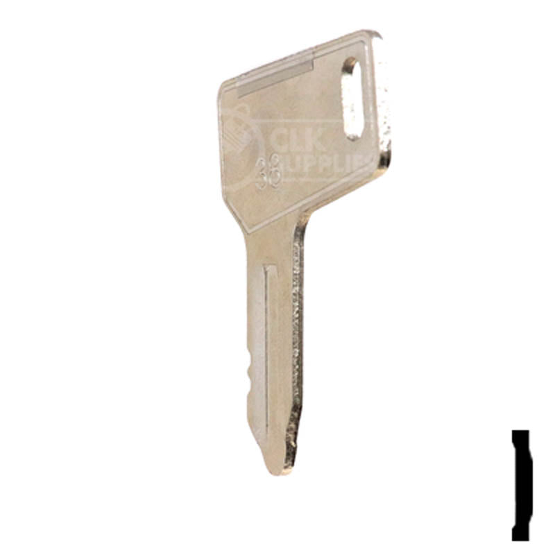 Precut Tractor Key | Yanmar, Takeuchi | EQ-38, 933110-00301 Equipment Key Cosmic Keys