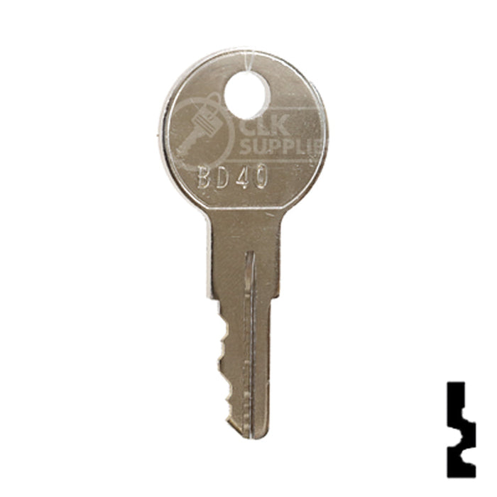 Uncut Equipment Key | Golf Cart | BD40 Equipment Key Framon Manufacturing Company, Inc