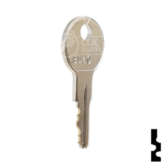 Uncut Equipment Key | Golf Cart | BD40 Equipment Key Framon Manufacturing Company, Inc