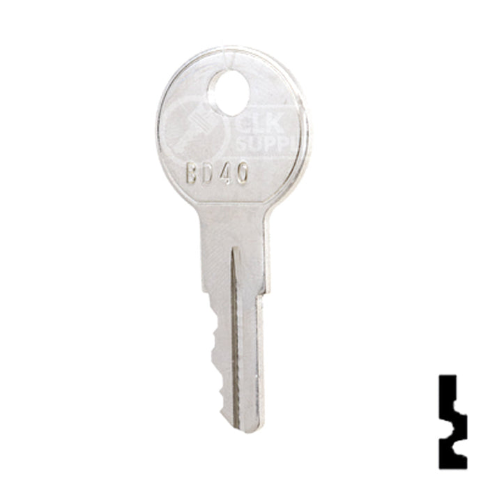 Uncut Equipment Key | Golf Cart | BD40 Equipment Key Framon Manufacturing Company, Inc