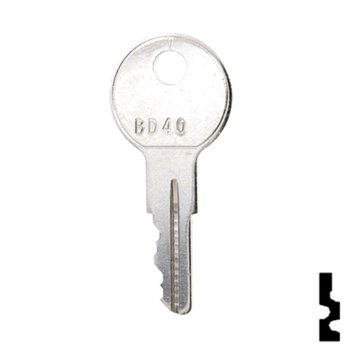 Uncut Equipment Key | Golf Cart | BD40 Equipment Key Framon Manufacturing Company, Inc