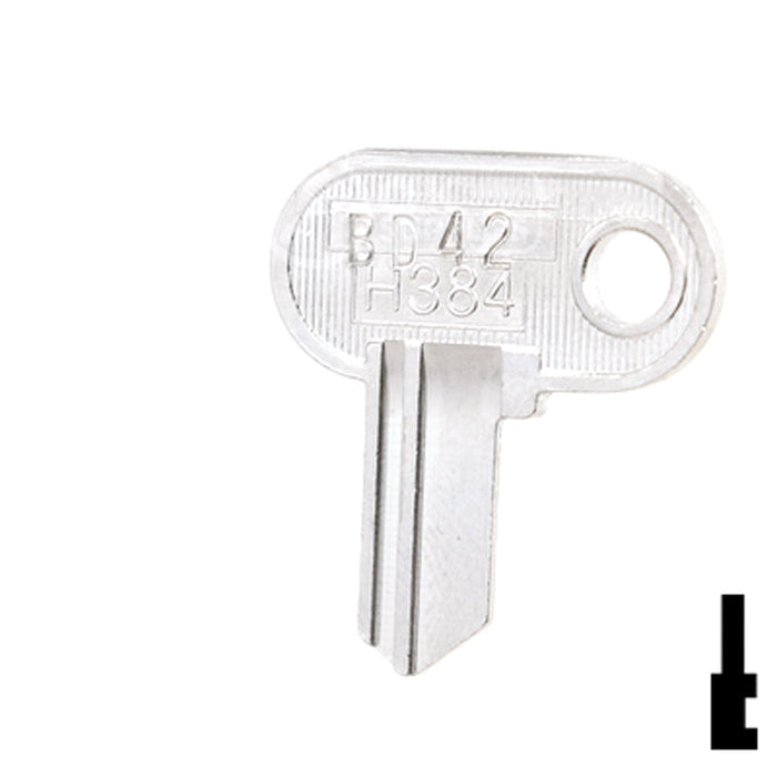 Uncut Equipment Key | Miwa | BD42 Equipment Key Framon Manufacturing Company, Inc