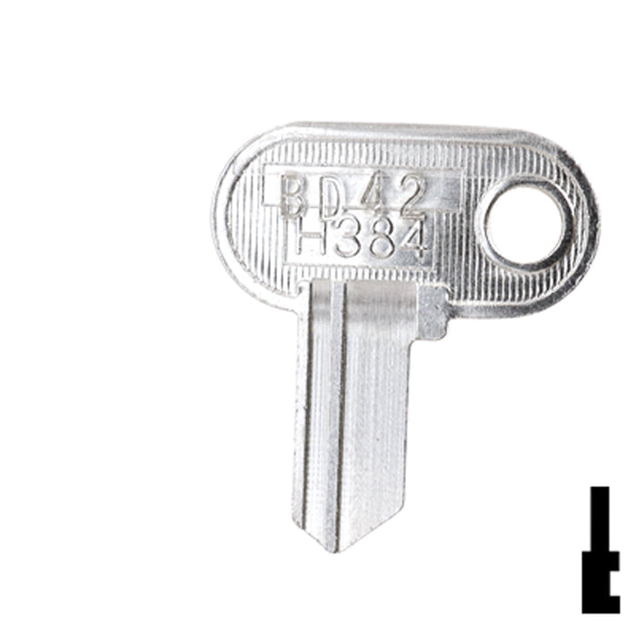 Uncut Equipment Key | Miwa | BD42 Equipment Key Framon Manufacturing Company, Inc