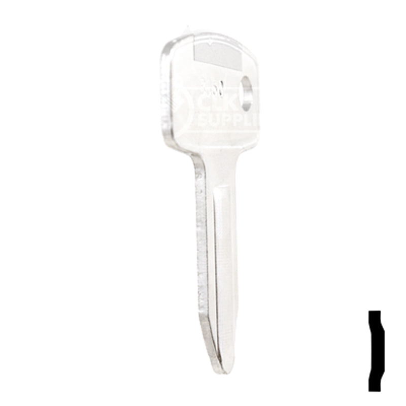 Uncut Equipment Key | Yanmar | BD50 Equipment Key Framon Manufacturing Company, Inc