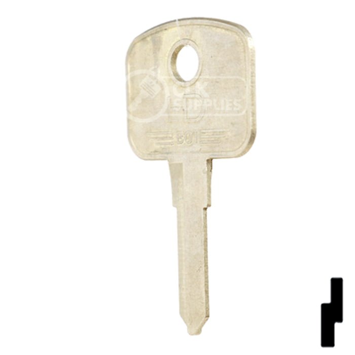 Uncut Key Blank | Bobcat, Caterpillar, Ford, Volvo | BD316 Equipment Key Framon Manufacturing Company, Inc