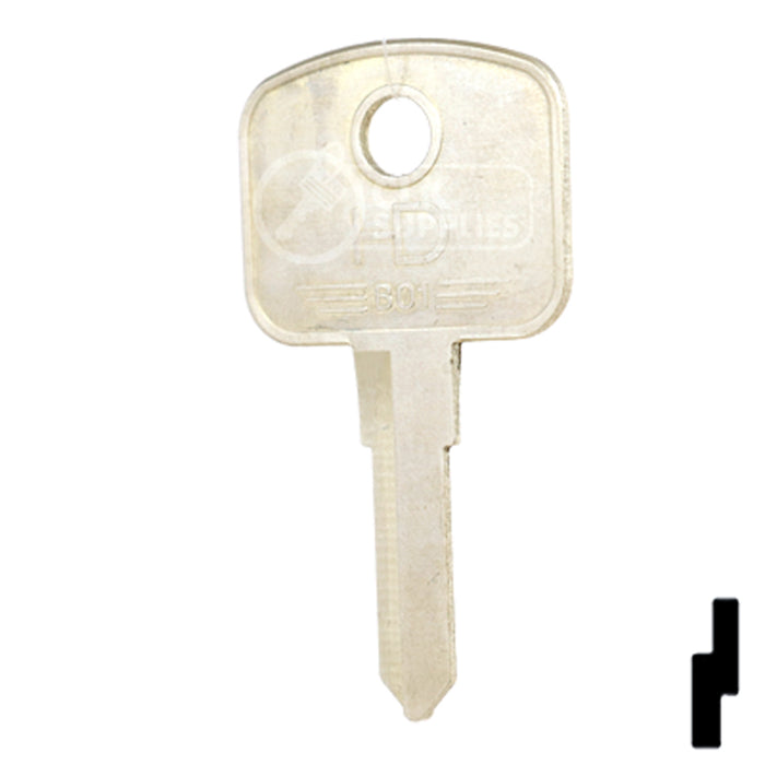 Uncut Key Blank | Bobcat, Caterpillar, Ford, Volvo | BD316 Equipment Key Framon Manufacturing Company, Inc