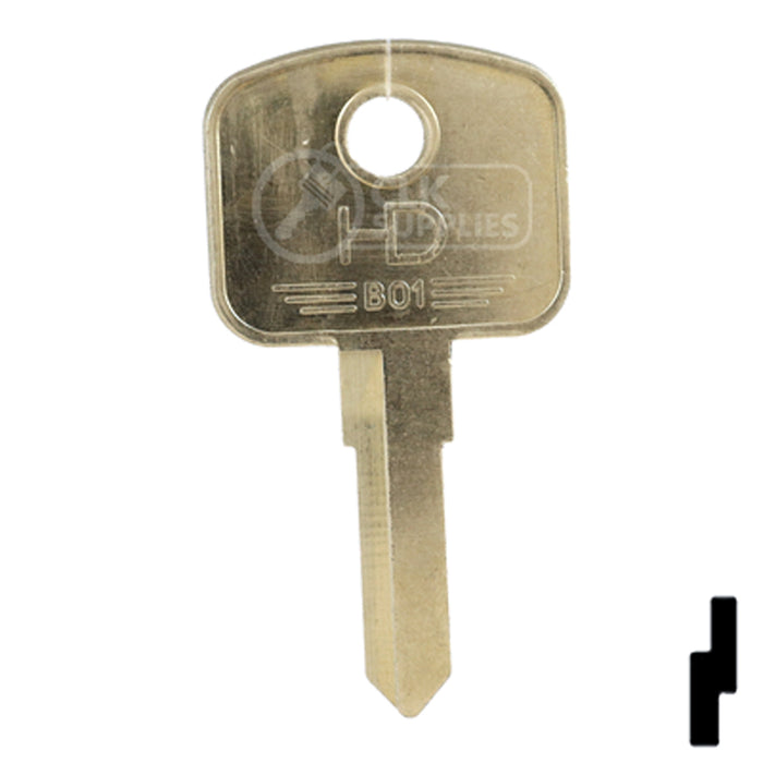 Uncut Key Blank | Bobcat, Caterpillar, Ford, Volvo | BD316 Equipment Key Framon Manufacturing Company, Inc