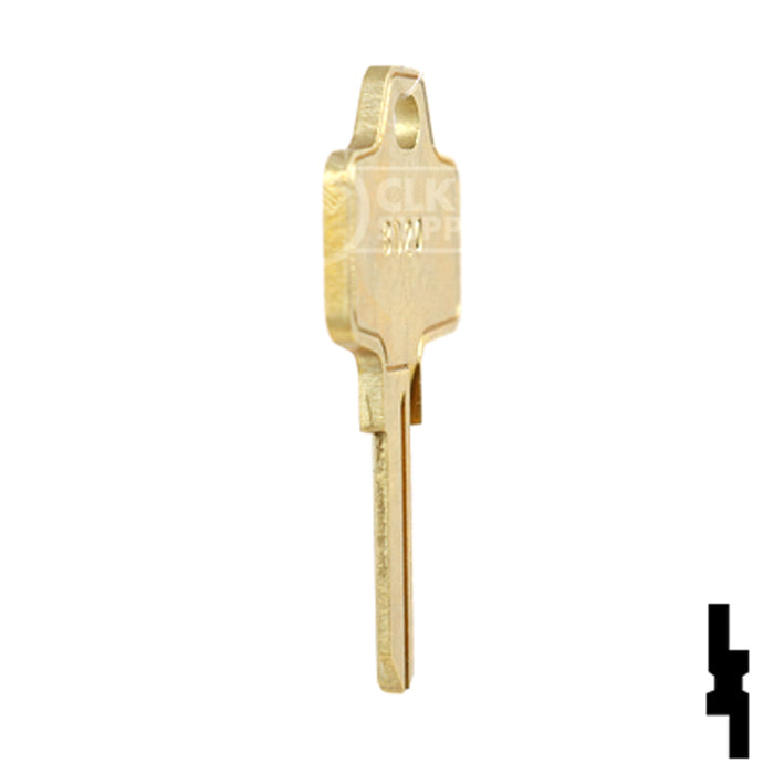 Uncut Key Blank | Bricard | BD20 Equipment Key Framon Manufacturing Company, Inc