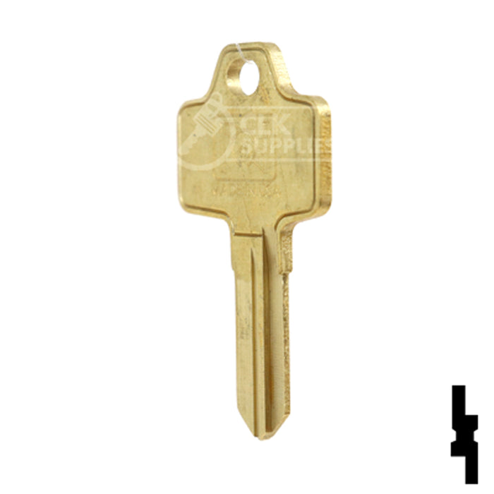 Uncut Key Blank | Bricard | BD20 Equipment Key Framon Manufacturing Company, Inc