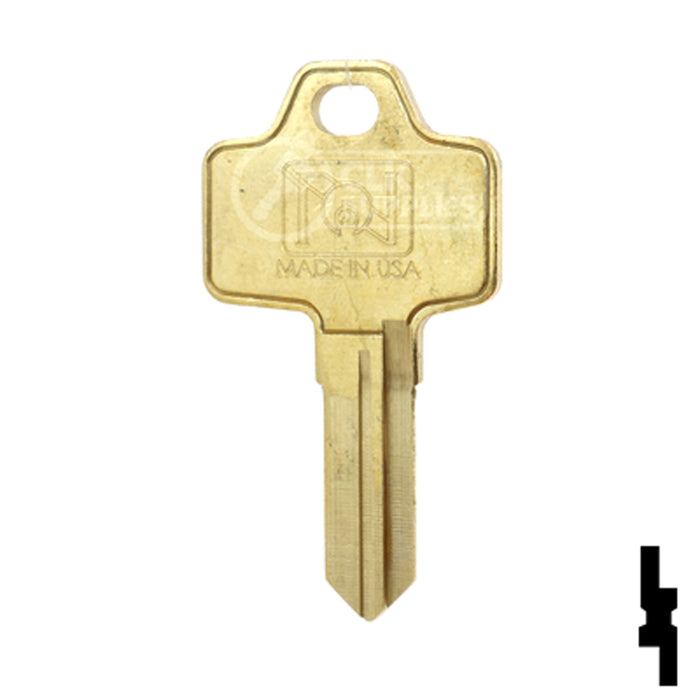 Uncut Key Blank | Bricard | BD20 Equipment Key Framon Manufacturing Company, Inc