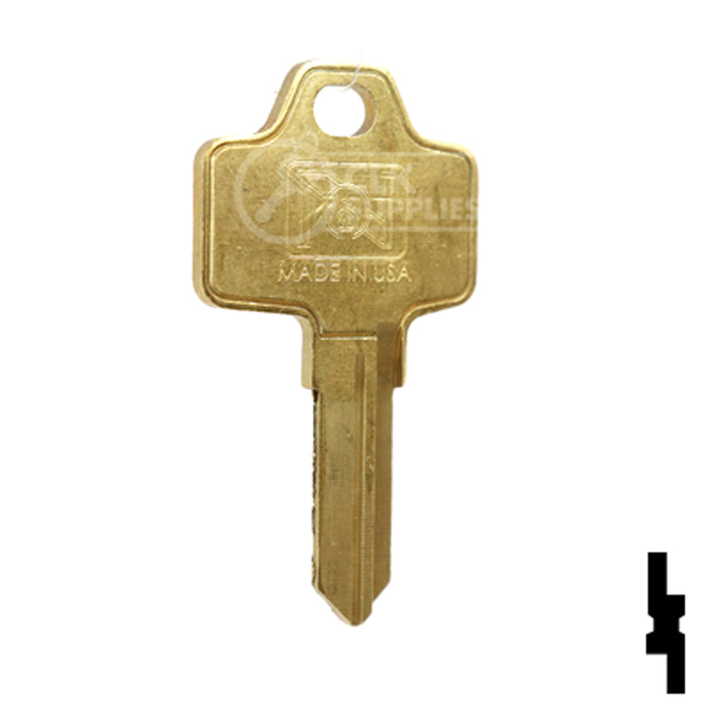 Uncut Key Blank | Bricard | BD20 Equipment Key Framon Manufacturing Company, Inc