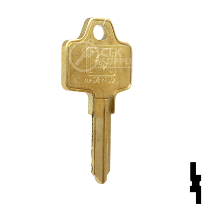 Uncut Key Blank | Bricard | BD20 Equipment Key Framon Manufacturing Company, Inc