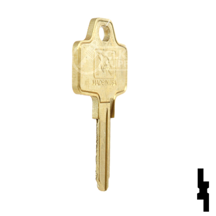 Uncut Key Blank | Bricard | BD20 Equipment Key Framon Manufacturing Company, Inc