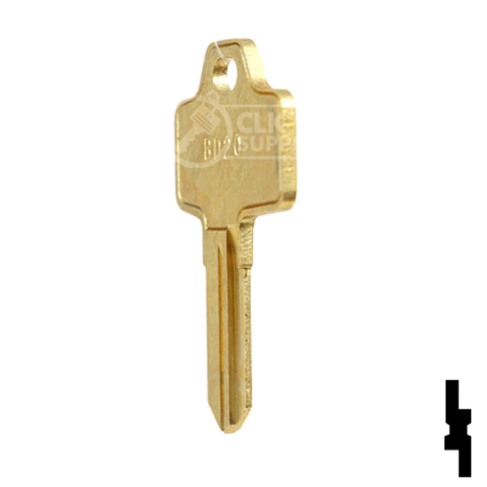 Uncut Key Blank | Bricard | BD20 Equipment Key Framon Manufacturing Company, Inc