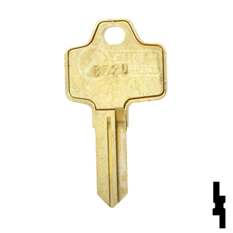 Uncut Key Blank | Bricard | BD20 Equipment Key Framon Manufacturing Company, Inc
