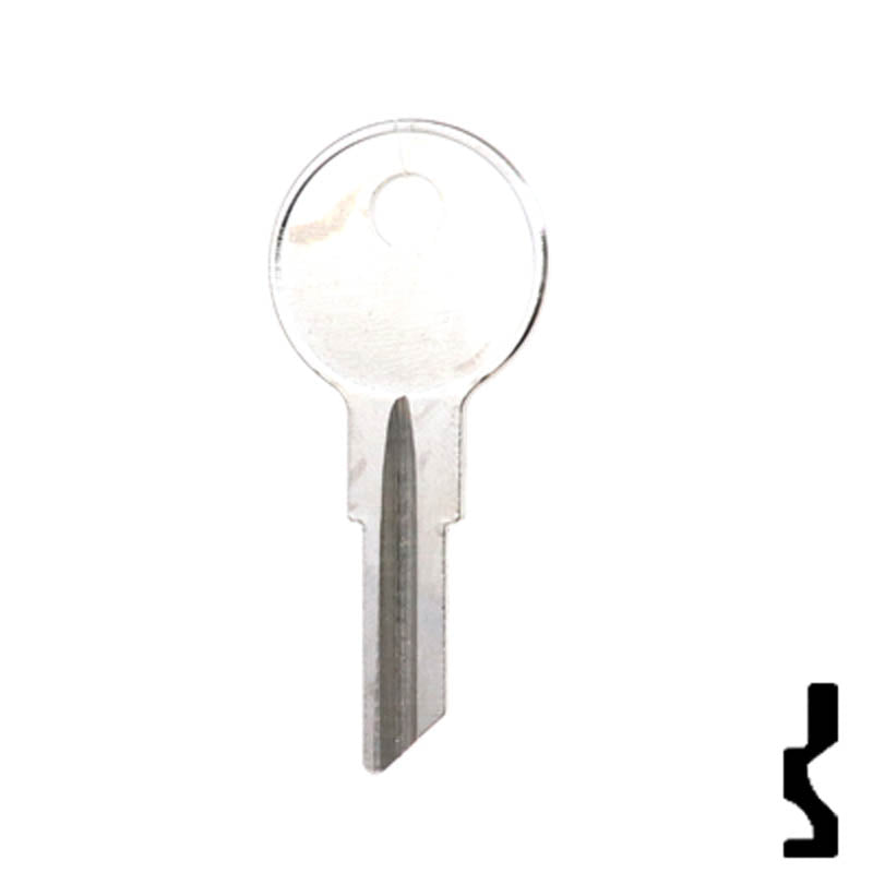 Uncut Key Blank | Briggs & Stratton | 1098M, B1 Equipment Key Ilco