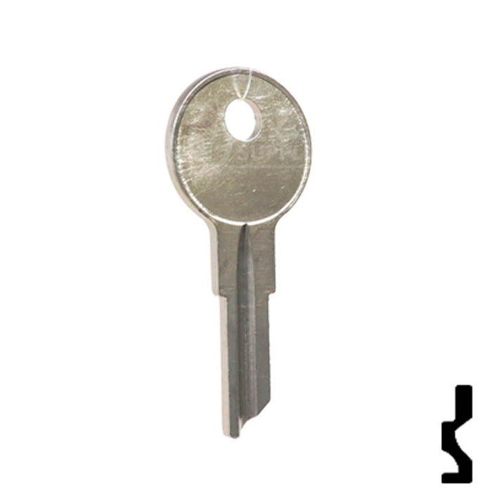 Uncut Key Blank | Briggs & Stratton | 1098M, B1 Equipment Key Ilco