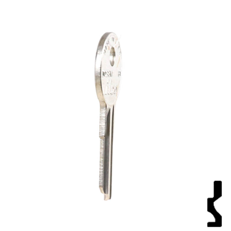 Uncut Key Blank | Briggs & Stratton | 1098M, B1 Equipment Key Ilco