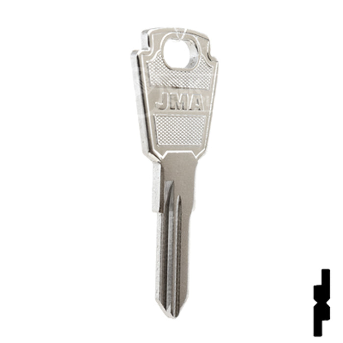 Uncut Key Blank | Chrysler, Sweeper | CHR-4D, SMS8 Equipment Key JMA USA