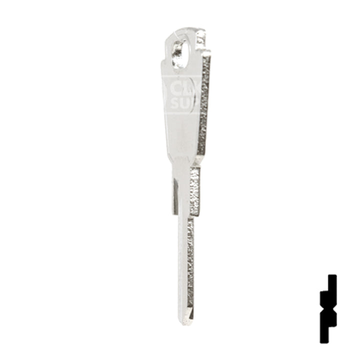 Uncut Key Blank | Chrysler, Sweeper | CHR-4D, SMS8 Equipment Key JMA USA