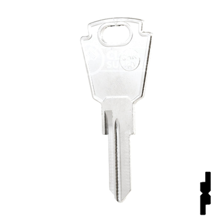 Uncut Key Blank | Chrysler, Sweeper | CHR-4D, SMS8 Equipment Key JMA USA