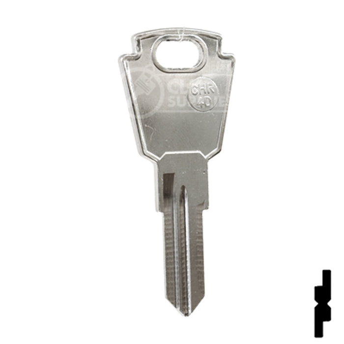 Uncut Key Blank | Chrysler, Sweeper | CHR-4D, SMS8 Equipment Key JMA USA