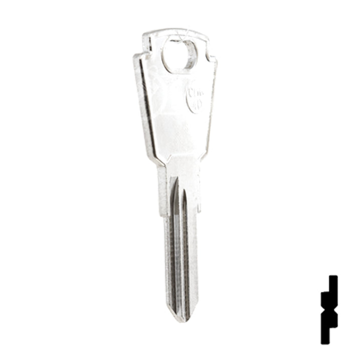 Uncut Key Blank | Chrysler, Sweeper | CHR-4D, SMS8 Equipment Key JMA USA